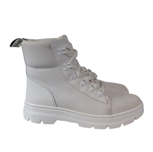 Dr. Martens Combs White Combat Boots Men\'s Size 8.5 High-Top Lug Sole Boots main image 9